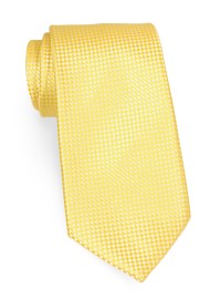 Textured Kids Neck Tie in Lemon Yellow