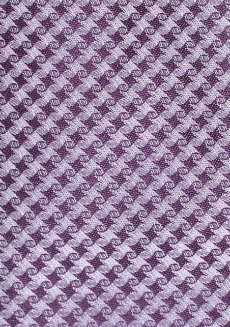 Micro Houndstooth Check Tie in Amethyst