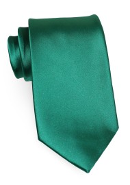 Solid Color Kids Sized Neck Tie in Hunter