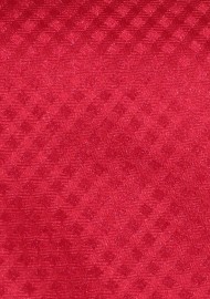 Micro Gingham Check Tie in Red