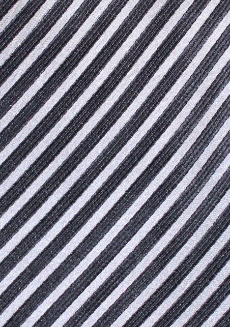 Smoke Gray and Charcoal Striped Tie
