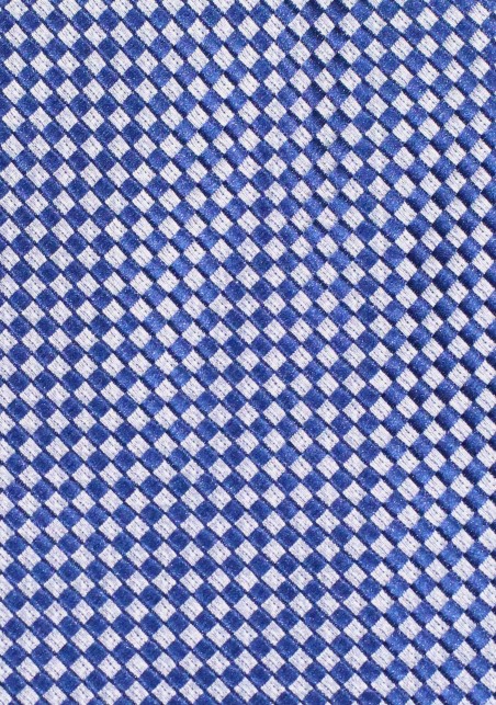 Diamond Patterned Boys Sized Tie in Pacific Blue