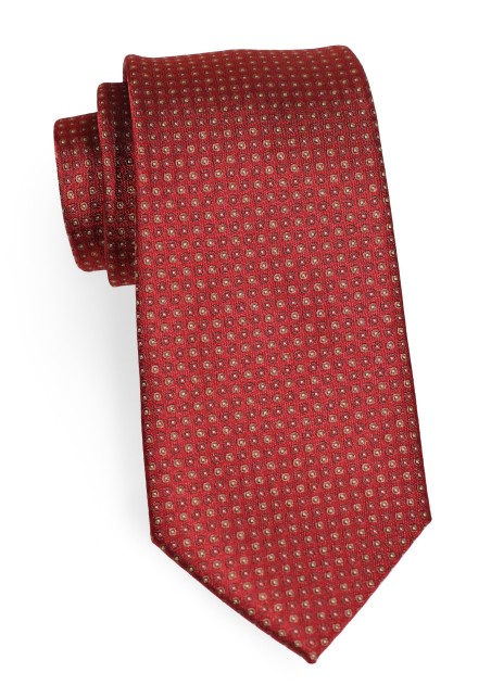 Mahogany Brown Dotted Necktie