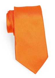 Bright Nectarine Orange XL Length Tie