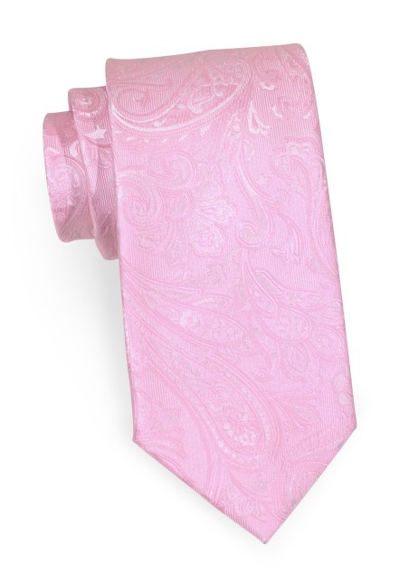 Paisley Boys Tie in Carnation Pink