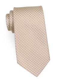 Mens XL Length Tie in Golden Tans