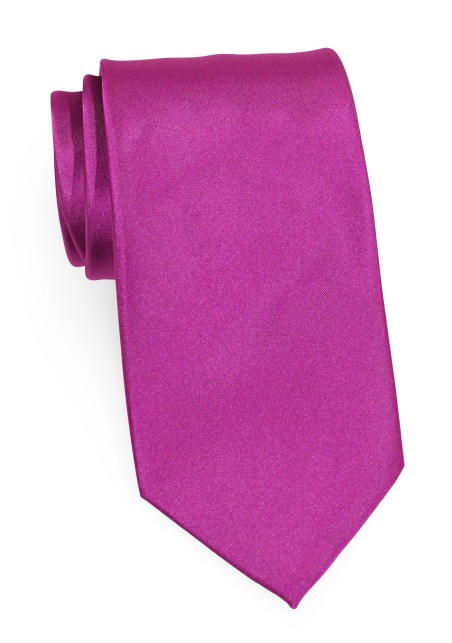 Kids Neck Tie in Dark Magenta
