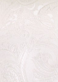 Paisley Tie for Boys in Ivory