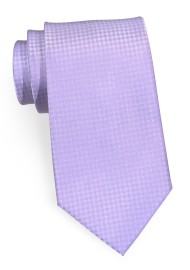 Checkered Kids Sized Tie in Lavender