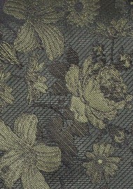 Moss Green Skinny Tie | Modern Narrow Necktie in Moss Green Floral Design