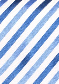 Trendy Mens Tie in Blue and White