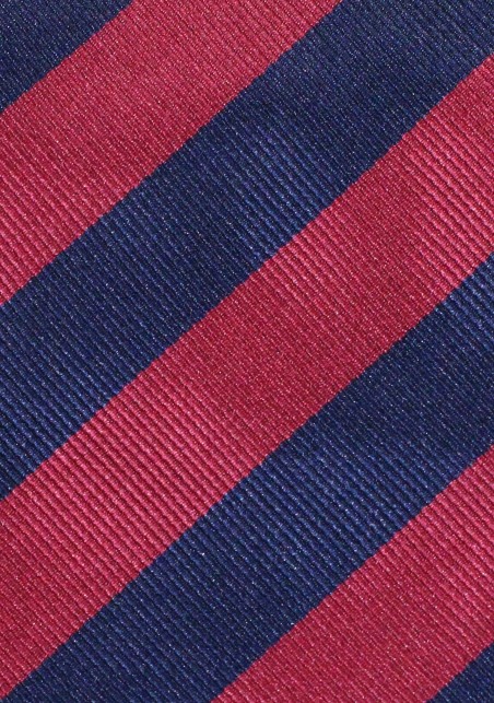 Classic Repp Stripes in Burgundy Red and Navy Blue