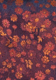 Cinnamon Necktie | Cinnamon Spice Floral Mens Tie