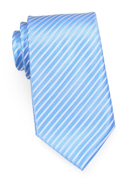 Classy Striped Tie in Light Blue