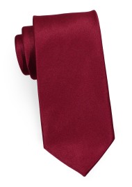 Burgundy Kids Tie | Classic Self Tie Necktie for Boys in Burgundy