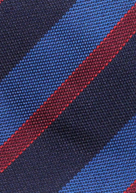 Grenadine Texture Striped Tie | Grenadine Stripe Tie in Navy and Cherry Red