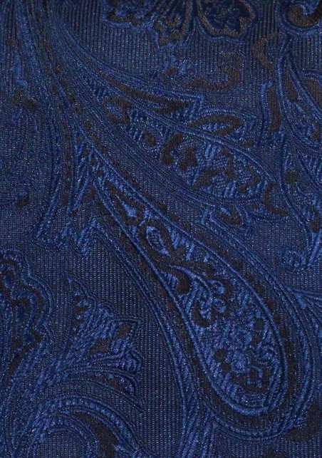 XXL Tie in Paisley Design in Midnight Navy