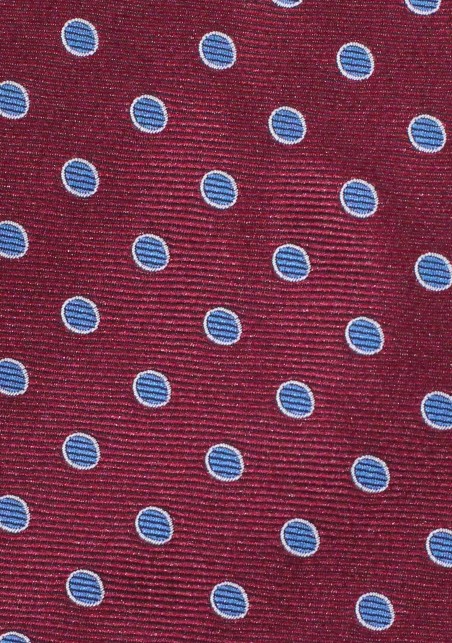 Tie in Merlot Red and Royal Blue