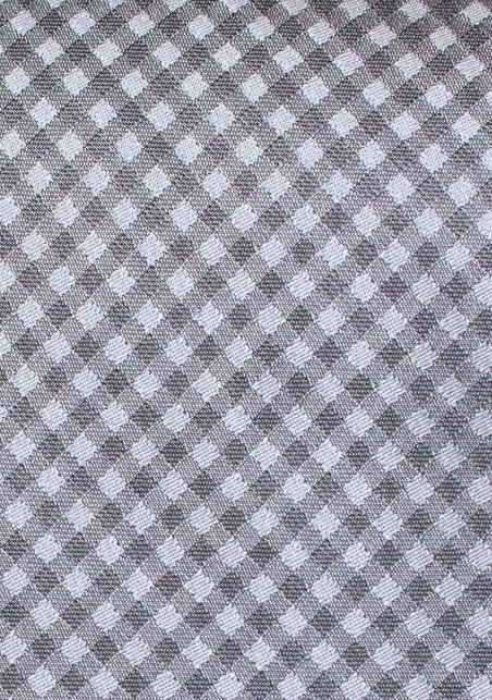 Gingham Tie in Silvers