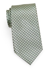 Diamond Patterned Tie in Pistachio Green