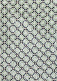 Diamond Patterned Tie in Pistachio Green