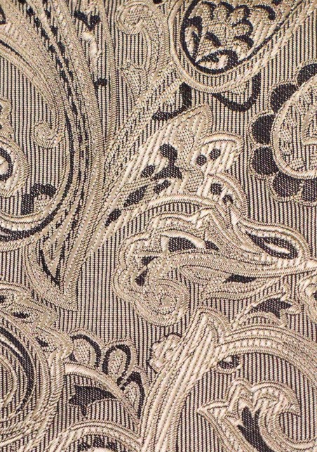 Bronze Gold Paisley Tie in XXL Length