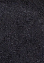 Jet Black Kids Paisley Necktie