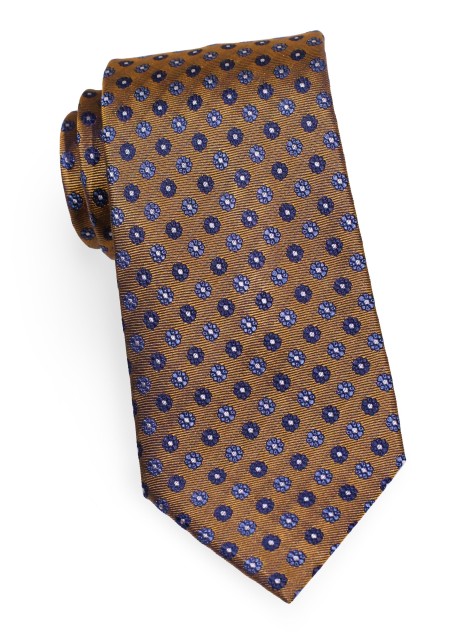 Antique Gold Silk Necktie | Handmade Silk Tie in Antique Gold