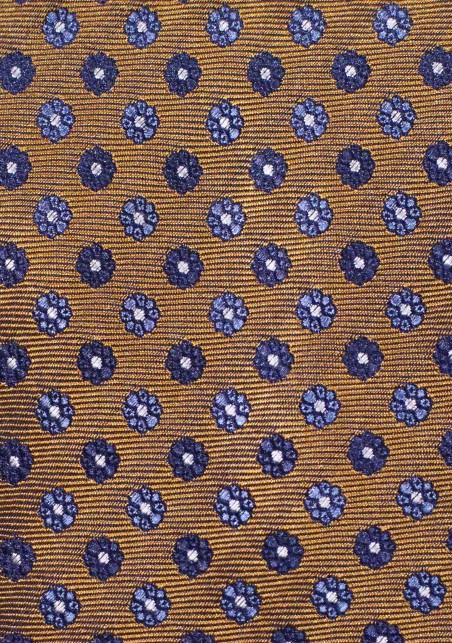 Antique Gold Silk Necktie | Handmade Silk Tie in Antique Gold