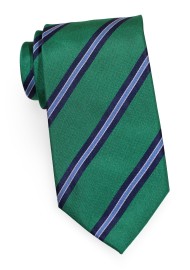 Striped Kids Necktie | Kelly Green Striped Kids Necktie