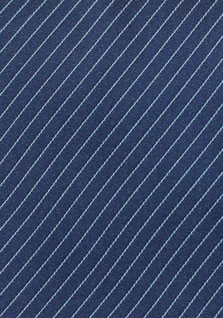 Pencil Stripe Design Tie in Dark Blue for Kids