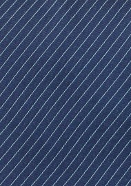 Elegant Pencil Stripe Design Tie in Dark Blue