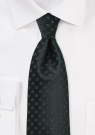 Monochromatic Black Polka Dot Tie for Kids