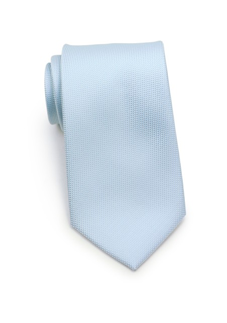 Matte Texture Tie in Powder Blue