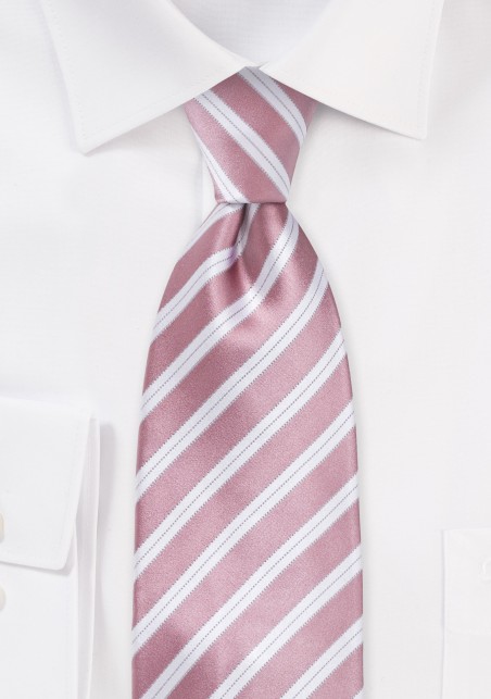 Rose Petal Striped Tie