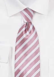 Rose Petal Striped Kids Neck Tie