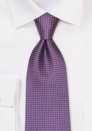 Graphic Print Designer Tie in Radiant Orchid