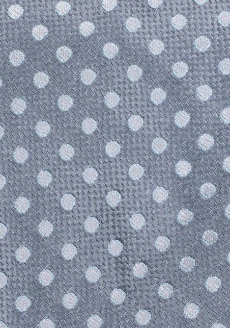 Kids Neckties | Gray Polka Dot Tie for Kids