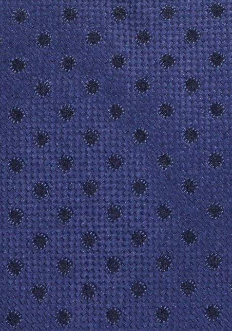 Kids Polka Dot Ties | Dark Navy Blue Kids Necktie