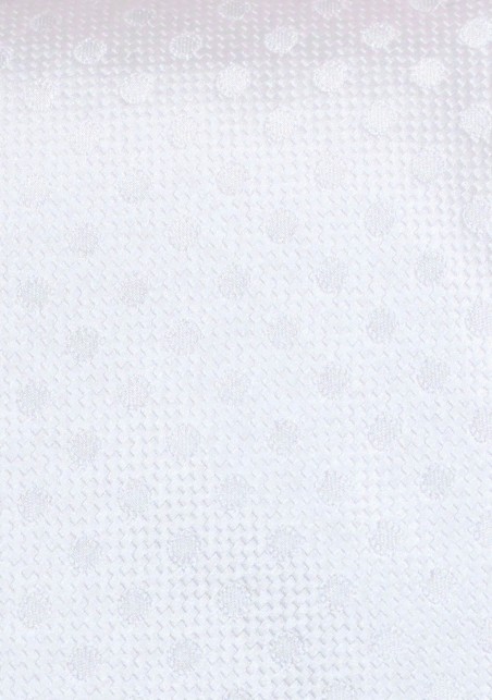 Kids Polka Dot Tie in White | Bright White Kids Necktie