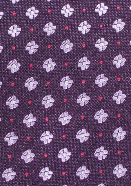 Purple Floral Tie for Kids | Kids Floral Necktie in Purple and Lilac