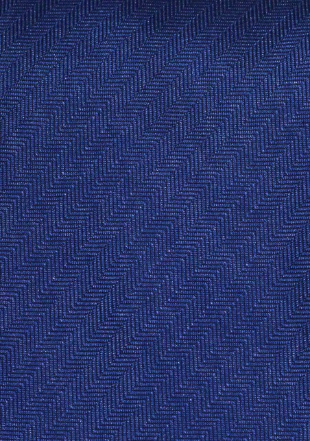 Solid Herringbone Designer Tie in Royal Navy