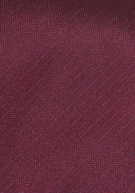 Mens Wine Red Herringbone Tie