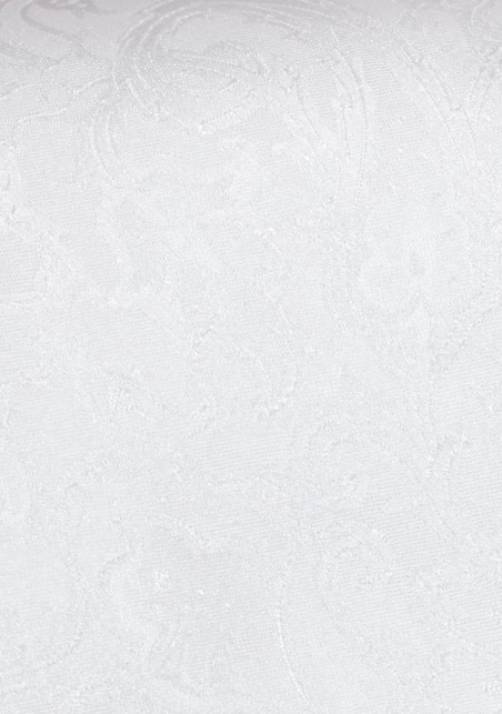 Floral Paisley Tie in Bright White