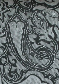 Charcoal Paisley Necktie