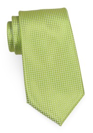 Textured Kids Necktie in Lime
