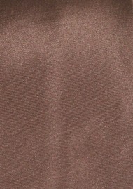 Walnut Color Mens Tie | Solid Satin Necktie in Walnut Brown