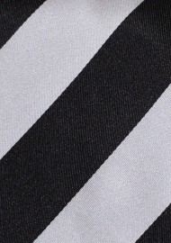 Classy Striped Kids Tie In Gray and Black