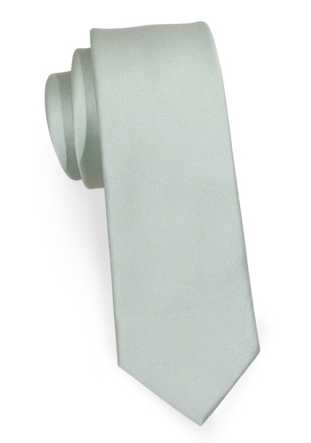 Dusty Sage Skinny Tie | Slim Cut Necktie in Dusty Sage