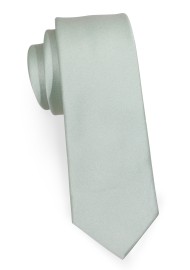 Dusty Sage Skinny Tie | Slim Cut Necktie in Dusty Sage